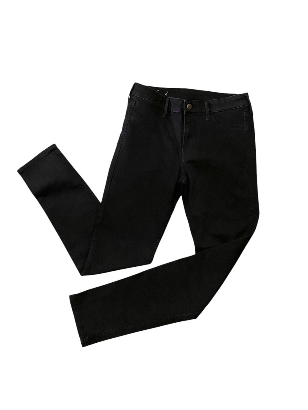 H&M AND Denim Y2K Black High Rise Ankle Skinny Jeans 29 Stretch - Picture 3 of 6
